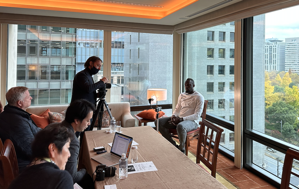 S&E arranged media interviews with Usain Bolt